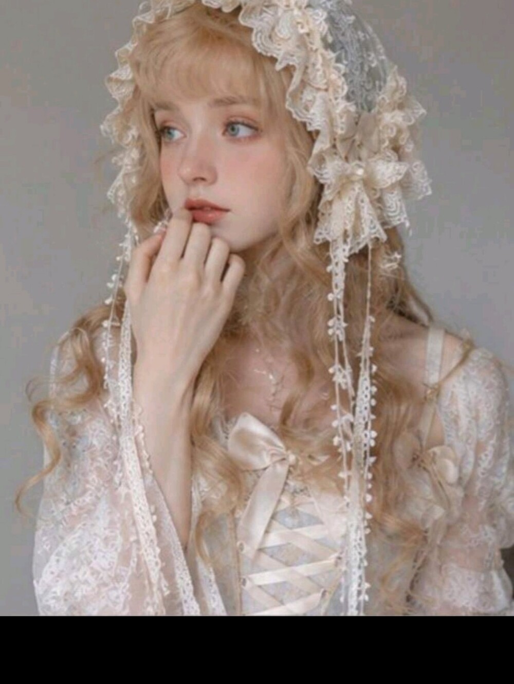 Romantic Lace Kawaii Bonnet